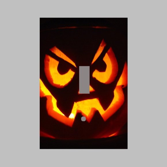 HALLOWEEN JACKOLANTERN -SINGLE Light Switch Plate - Picture 1 of 1